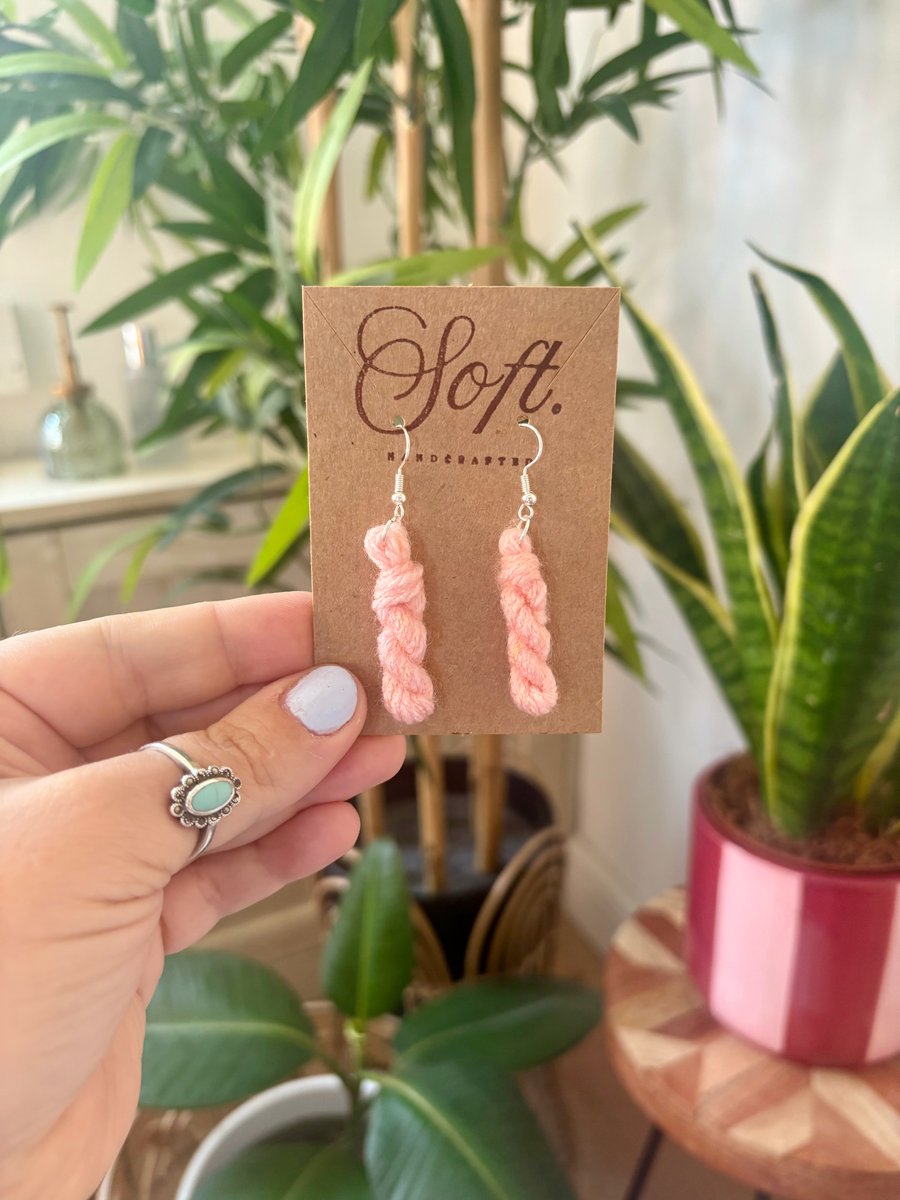 Mini Yarn Skein Earrings