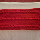 Hand knitted dog coat 