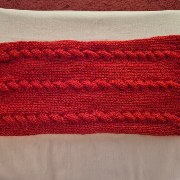 Hand knitted dog coat 