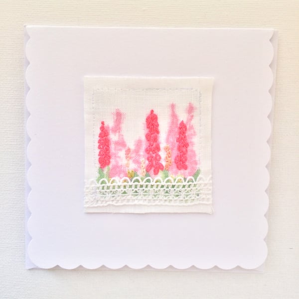 Card. “foxglove”