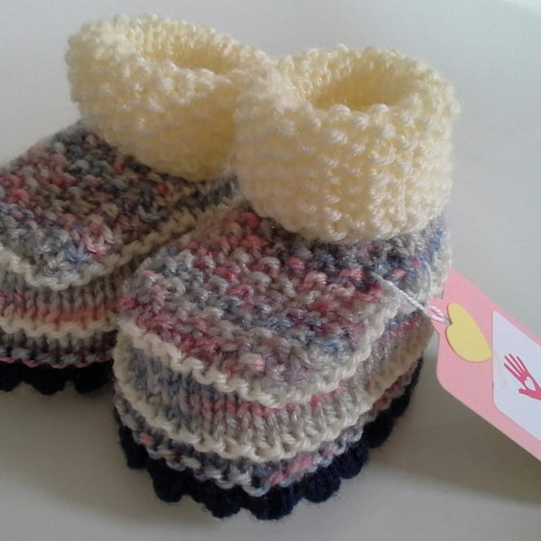 Sale Baby Girl's Cosy the Booties  0-6 months