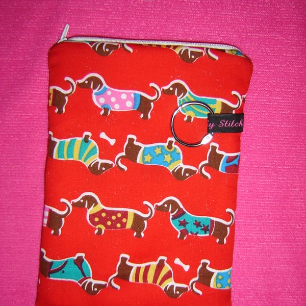 Handmade Bright Dachshund e-Reader case
