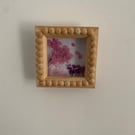 Pressed Flower Arrangement in Bobbin Wood Frame 