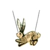 Whimsical regal patterned resin Rabbit Necklace EllyMental