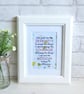 'Serenity Prayer' Inspirational Marble Typography Art Print, Unframed (b)