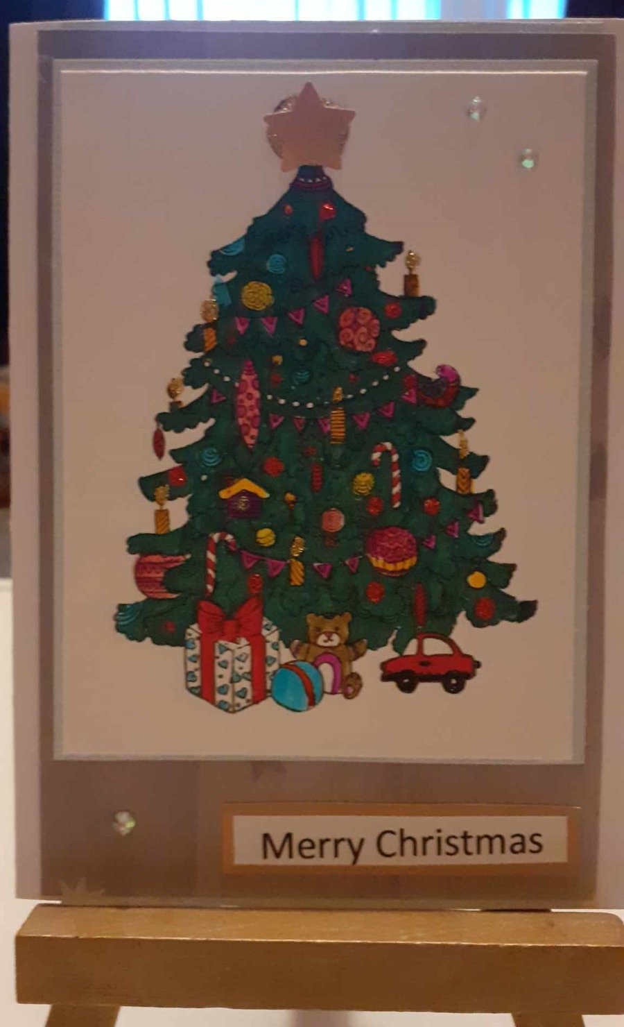 Vintage Christmas Tree Card