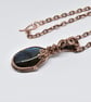 Wire Wrapped Blue Labradorite and Copper One of a Kind Pendant - Image 6