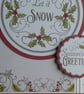 Holly Christmas Card - Let it Snow - Image 2