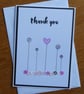 Thank You Card - Pink & White Sequins - Image 6