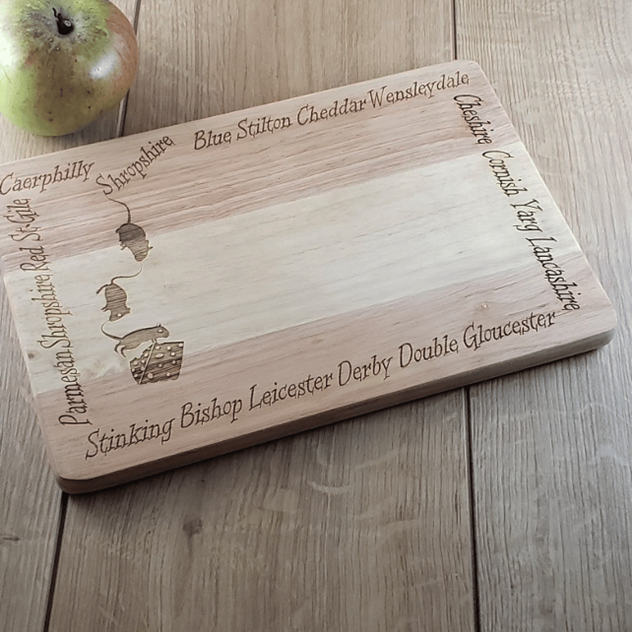 Mission Impossible! - Laser Engraved Wooden Cheese or Chopping Board