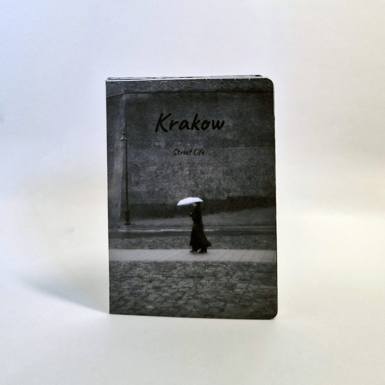 Mini A7 Photo Zine, Krakow Street Life , eight of my own photographs