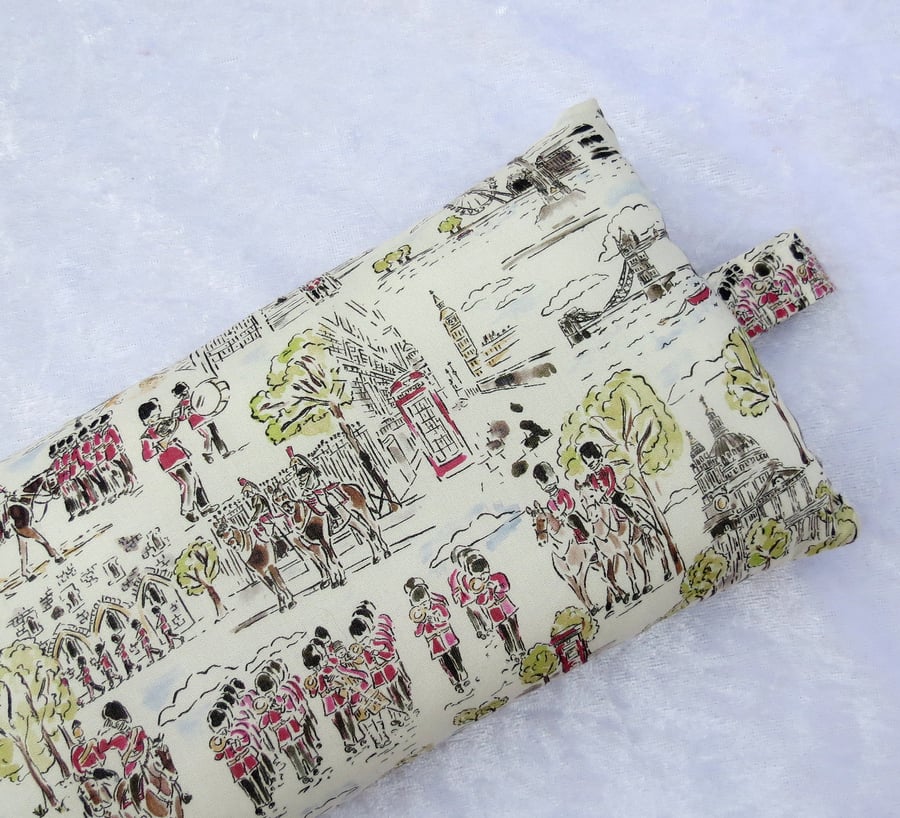 Keyboard wrist support, wrist pillow, organic Liberty Tana Lawn, London