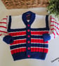 Designer Hand Knitted Toddler Boy's Cardigan Size 2-3 years size - Image 1