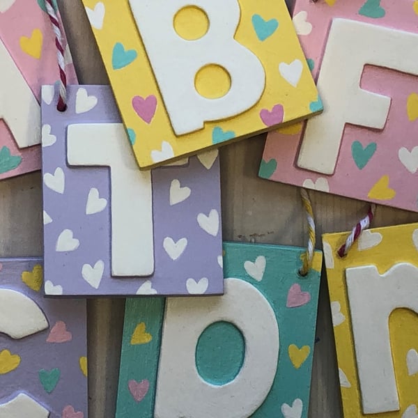 Wedding favour Gift tag Bunting Party bag gift Personalised!