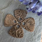 Artisan Made Bronze Charms (4)