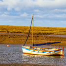 Coastal Photography Greetings Card - Burnham Overy Staithe - Blank Card