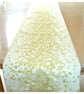 Gold 6ft Table Runner 72" Embroidered Wedding Luxury - Image 4