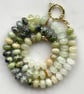 Holy Guacamole Hand Knotted Beaded Gemstone Necklace - Image 8