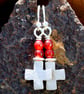 silver cross earrings - Image 3