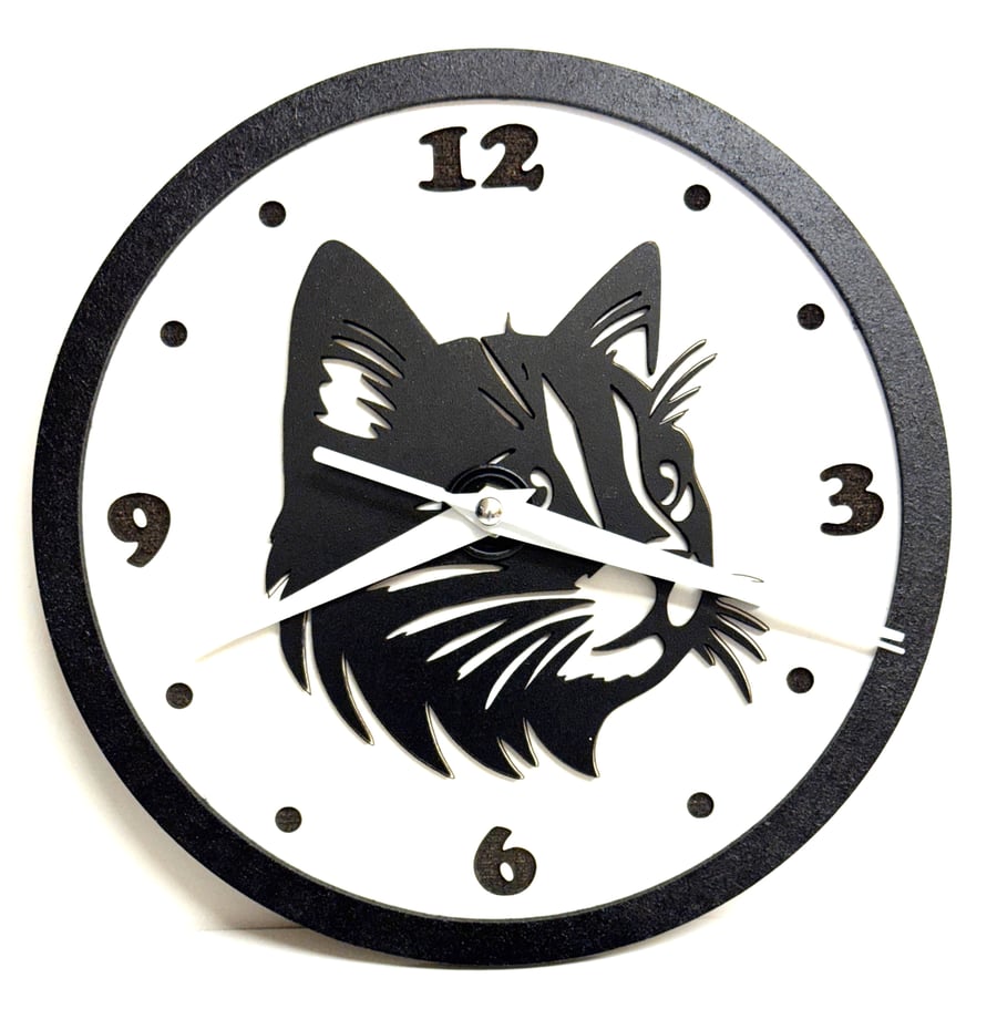 Cat Silhouette Clock