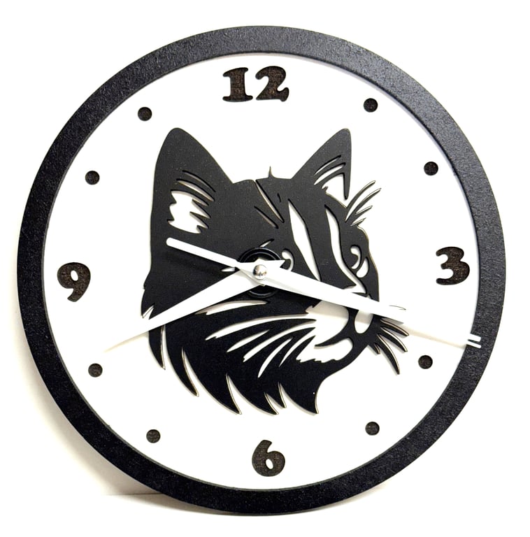 Cat Silhouette Clock