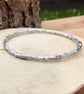 Handmade Chunky Silver Twig Bangle - Image 4