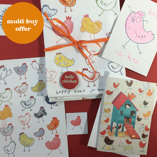 I Love Chickens Super gift box by Jo Brown happytomato7