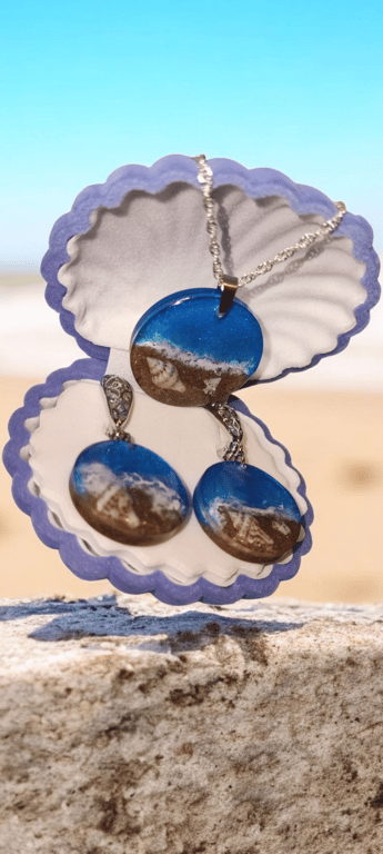 Handmade Jewelry, Epoxy Resin & S925 Silver