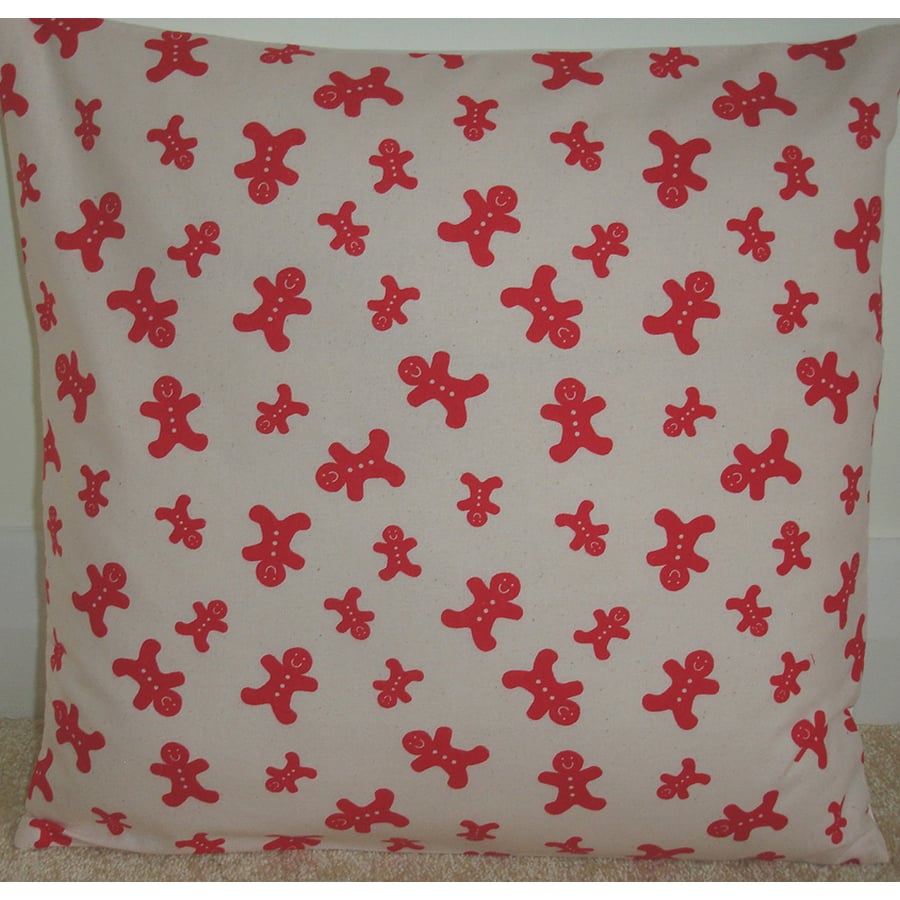 Christmas Cushion Cover Gingerbread Men
