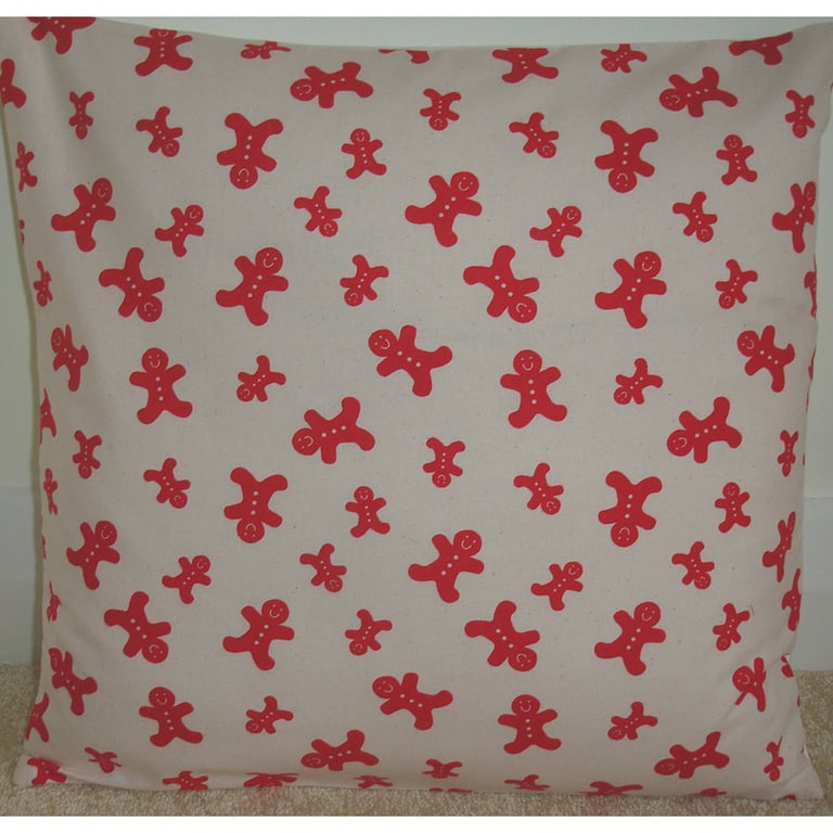 Christmas Cushion Cover Gingerbread Men