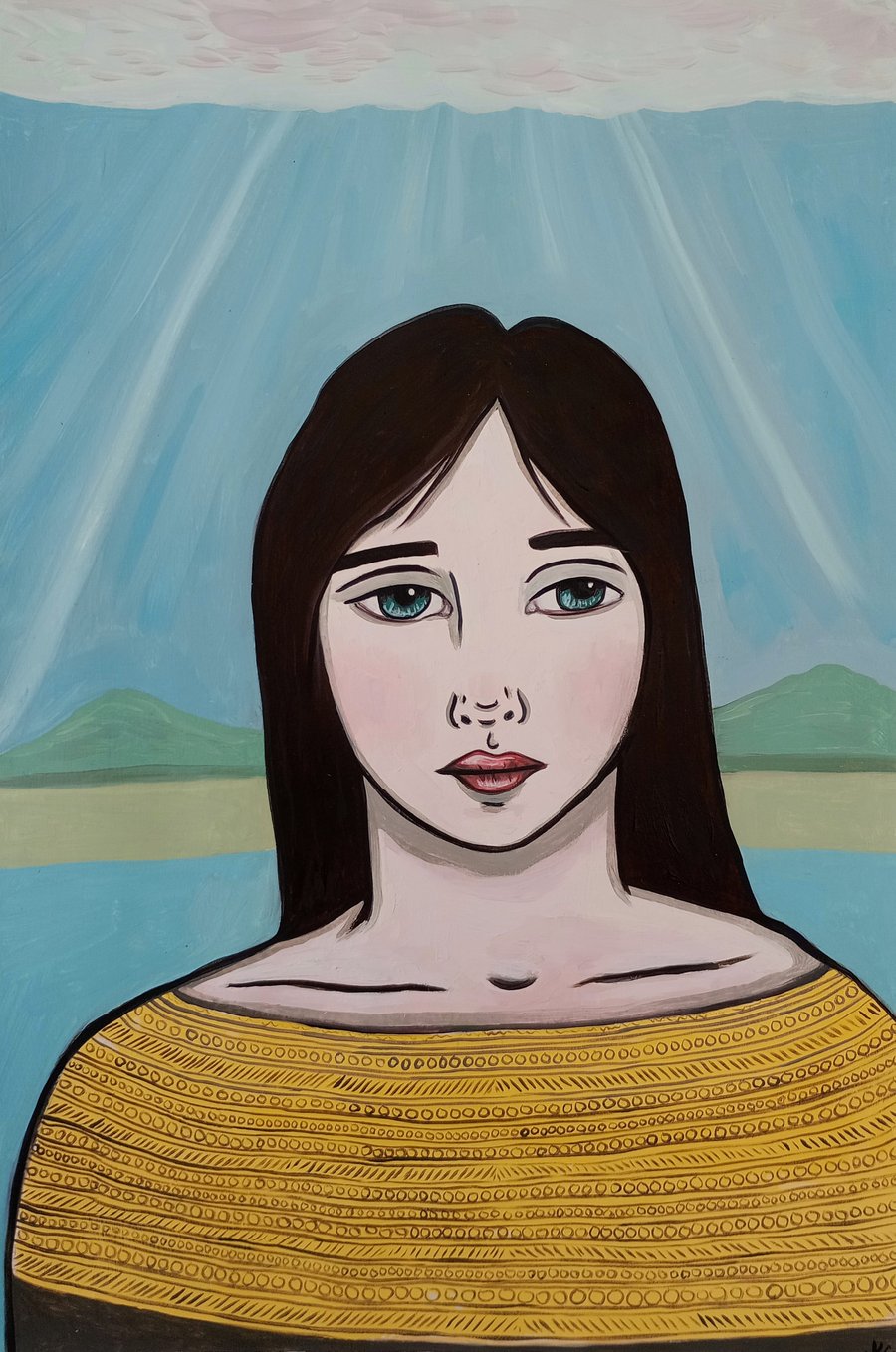 Mold Cape - Original Oil Painting on Paper