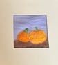 Pumpkin Patch Wool Painting Occassion card 