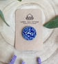 Decorative 28mm Blue Ceramic Button - Image 3