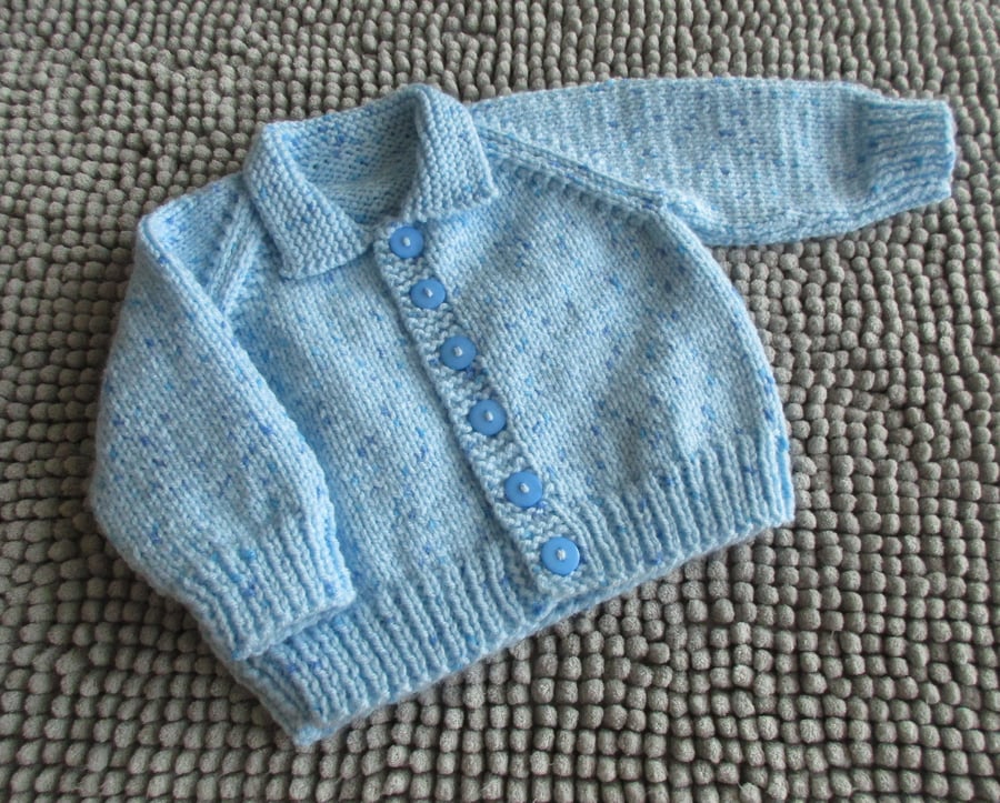 16"  Baby Boys Cardigan with Collar
