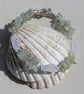 Green Prehnite & Crackled Clear Quartz Gemstone Beaded Bracelet "Apple Dew" - Image 1