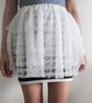 RESERVED - 8M Ivory Spot Tulle Fabric - Image 5