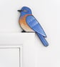 Western bluebird door topper, miniature North American bird ornament, blue bird. - Image 3