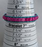 Turquoise leather and hot pink agate bracelet with button fastener  - Image 10