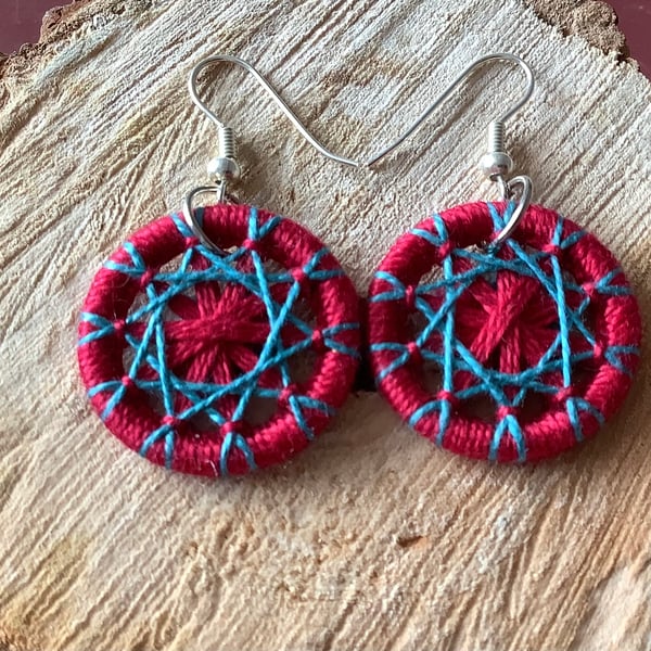 Pearl Cotton Thread Earrings