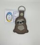 Embroidered Sloth Keyring - Image 1