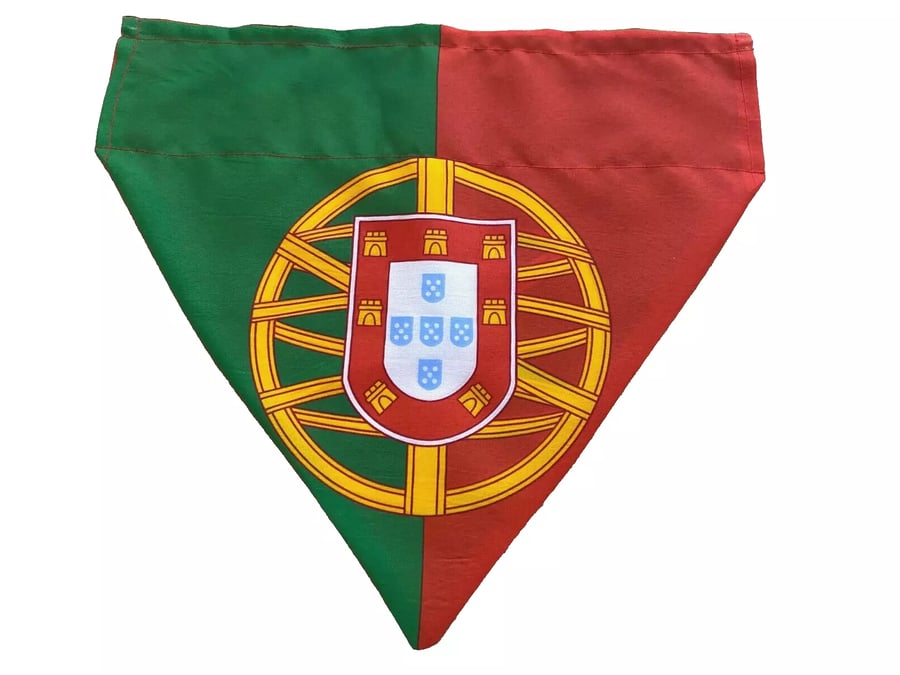 Portugal Portuguese Flag Large Over The Collar Pet Dog Bandana
