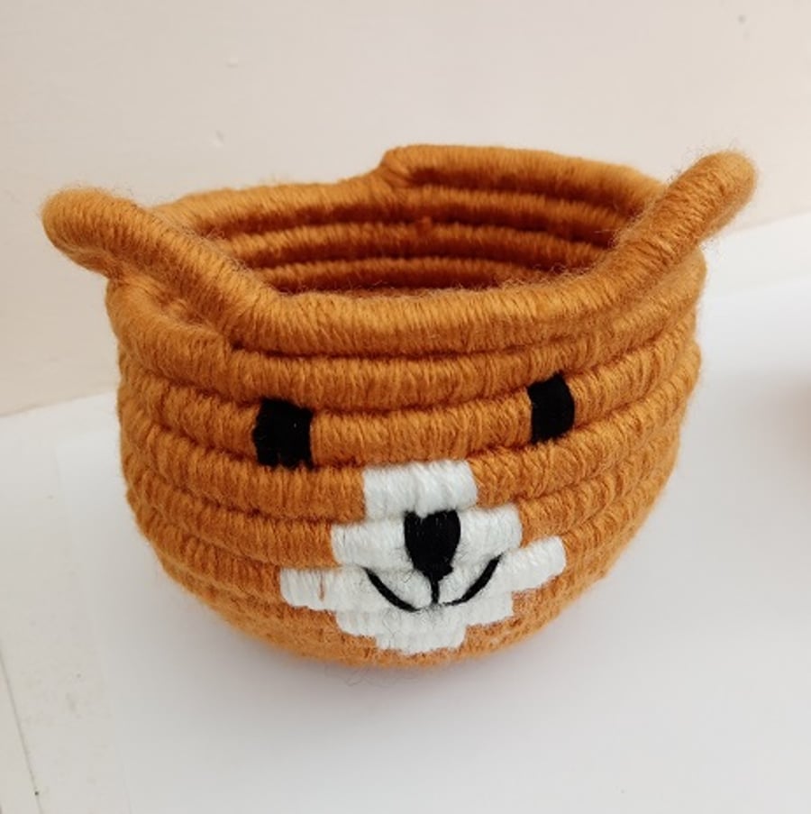 Small Teddy Bear Storage Basket