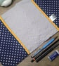 A5 dachshund dog fabric sketchbook or notebook cover with sketchbook  - Image 4