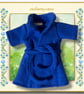 Cosy Royal Blue Fleece Dressing Gown