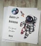 Space Personalised Birthday Card For Him Her Happy Birthday Son Daughter Brother - Image 1