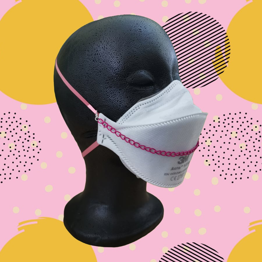 Pink mask chain