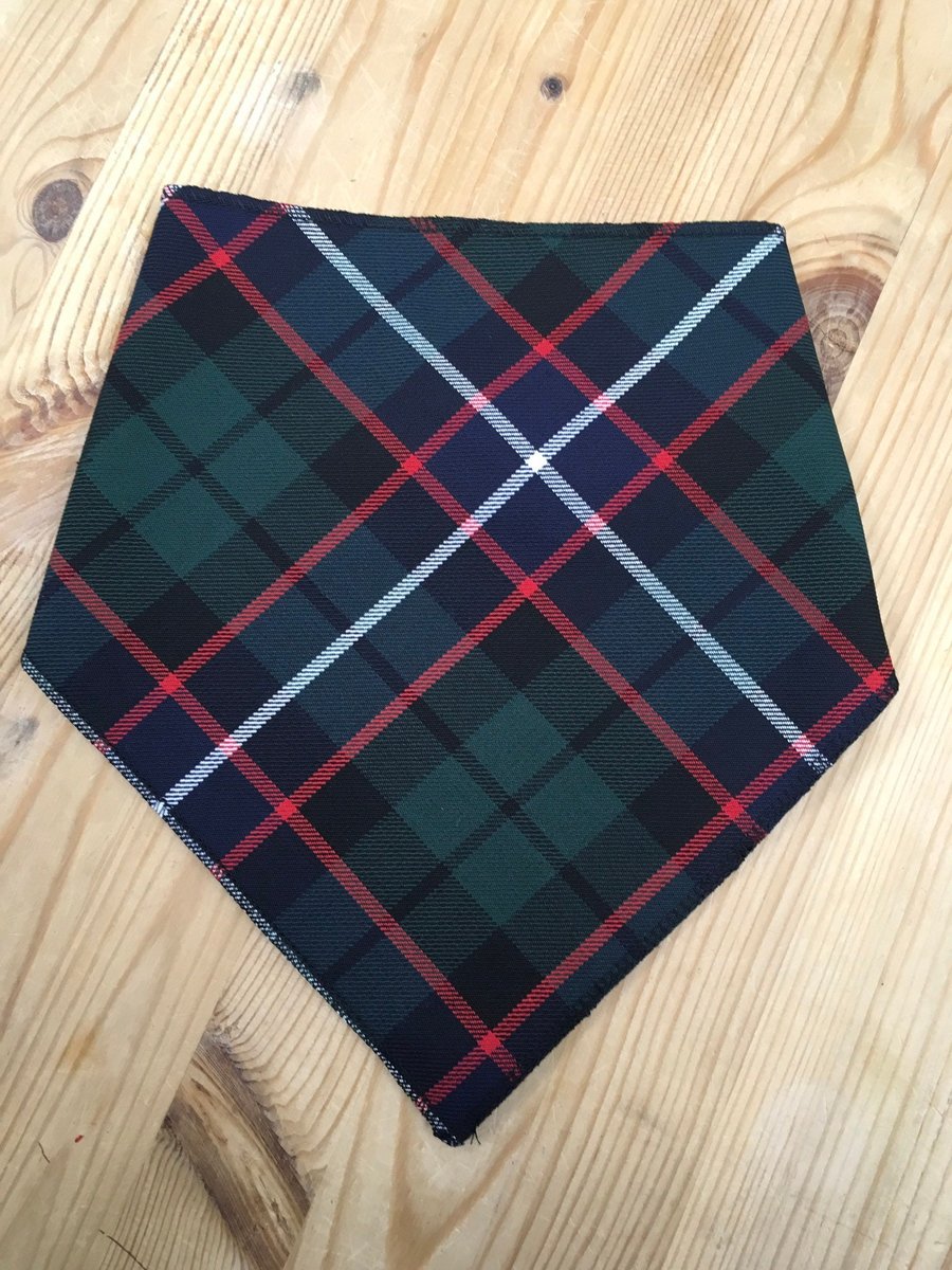 Bandana Bib Hunter Tartan, babies, children's