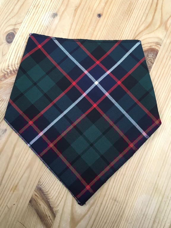 Bandana Bib Hunter Tartan, babies, children's