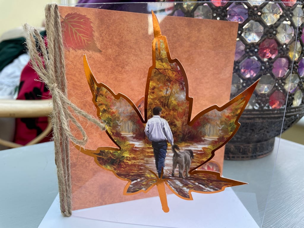 Unique acetate front autumnal magic card