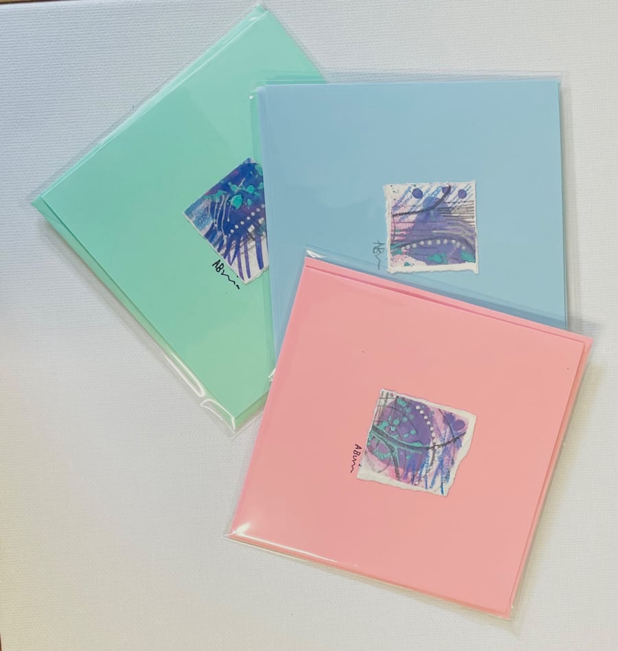 Original art hand painted cards. 